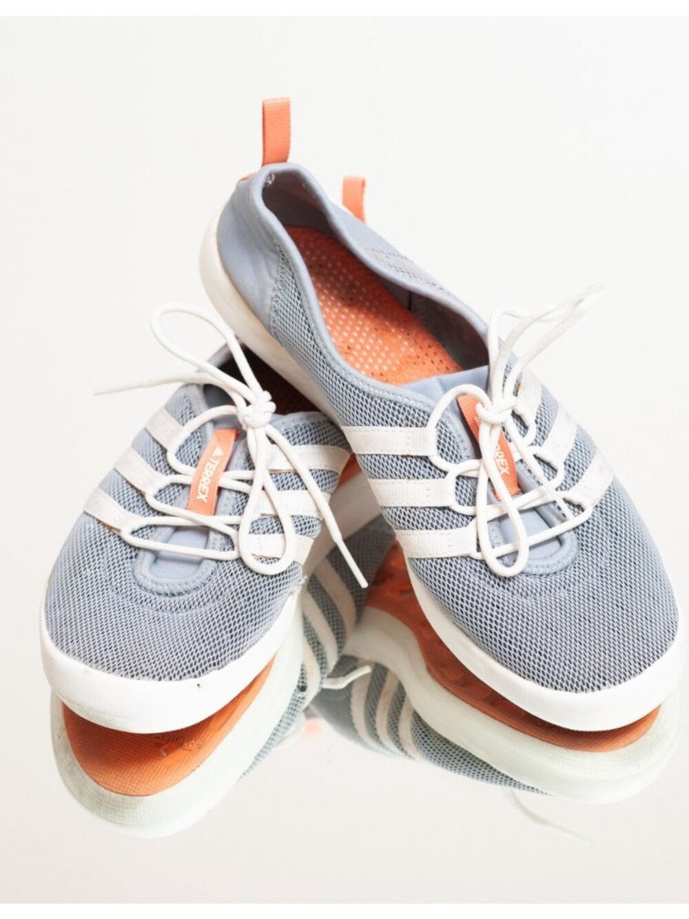 Vintage Y2K Adidas Terrex Climacool Ballet Flats Athletic Ballerinas Mesh Gray 8